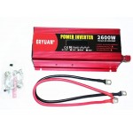 Инвертор (преобразователь) 12V-220V 2600W (чистый синус)